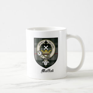 Moffat Clan-Wappen-AbzeichenTartan Tasse