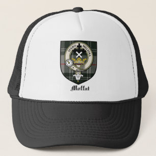 Moffat Clan-Wappen-AbzeichenTartan Truckerkappe