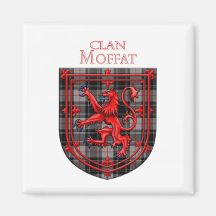 Moffat Tartan Scottish Kariert Lion Rampant Magnet