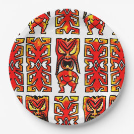 Mog Mog Warrior Tiki Pappteller