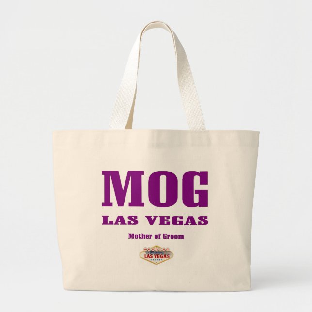 MOG "Mother of Groom" Las Vegas Classic Tote Bag Jumbo Stoffbeutel (Vorne)