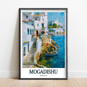 Mogadischu-Kunstposter - Liido Beach Poster - Moga