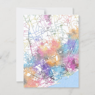 Mogadischu Somalia City Map Postkarte