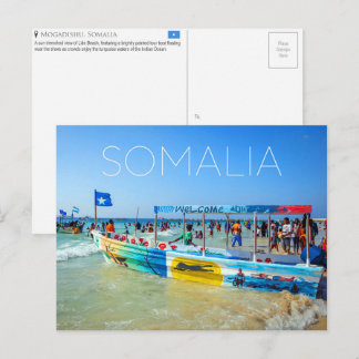 Mogadischu, Somalia Reise-Postkarte Postkarte