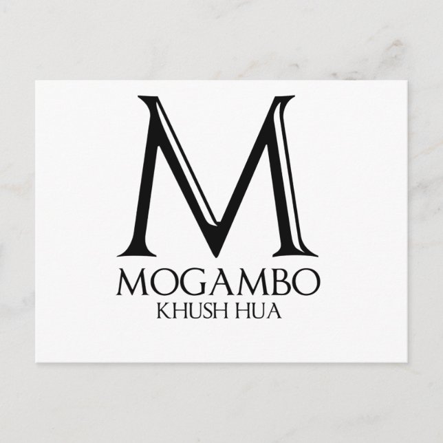 Mogambo Postkarte (Vorderseite)