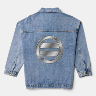 Mogami Clan Kamon Silver Chrome Jeansjacke