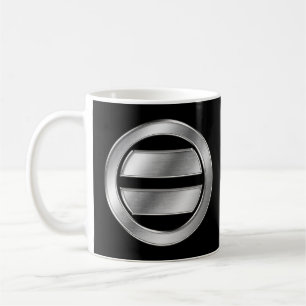 Mogami Clan Kamon Silver Chrome Kaffeetasse