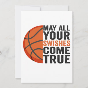 Möge alles, was ihr wünscht, Treue Funny Basketbal Einladung