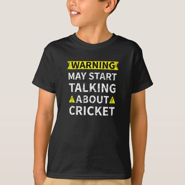 Möge beginnen, über den Cricket-Geschenk-Cricket-L T-Shirt (Vorderseite)