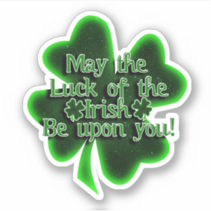 Möge das Glück des irischen St. Patrick's Day Aufkleber