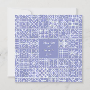 Möge das "Vierte" mit einem Sampler Quilangebot se Mitteilungskarte