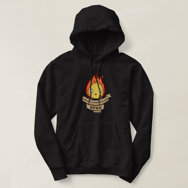 Möge dein ganzes Bakon Beängstigenden Feuerbrand b Hoodie (Design vorne)
