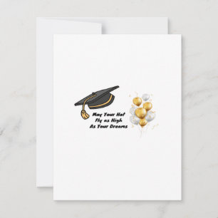 Möge dein Hut so hoch fliegen wie deine Träume Feiertagskarte