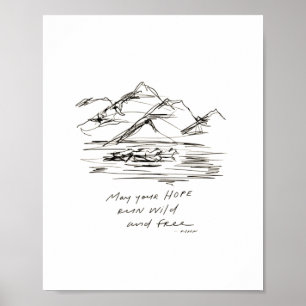 Möge deine Hoffnung wild und frei laufen - inspiri Poster