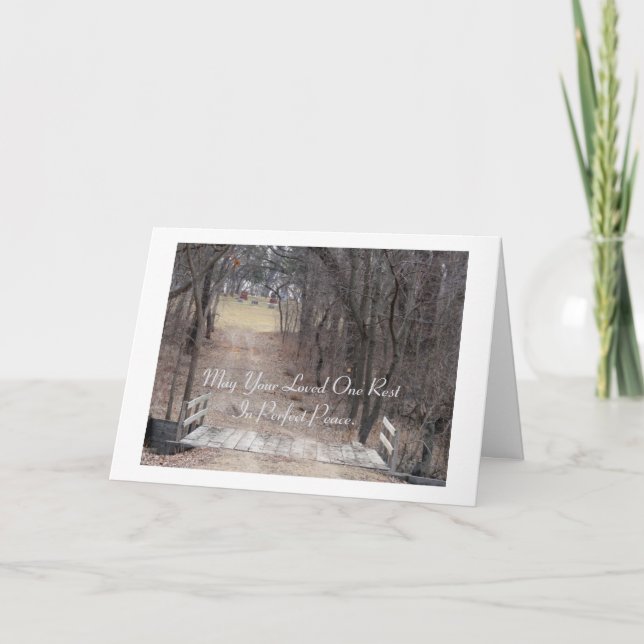 Möge deine liebte eine Erholung in perfektem Fried Karte (Vorderseite)