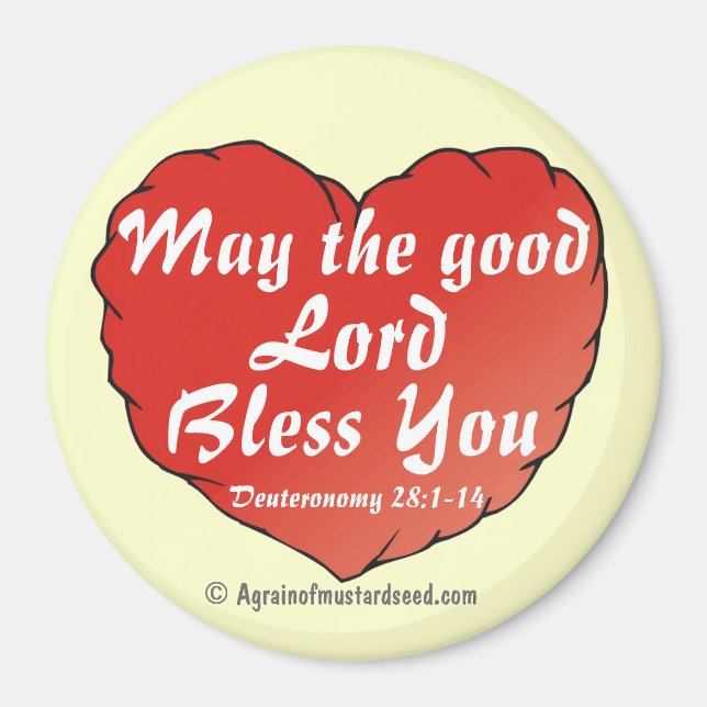 Möge der gute Herr dich segnen Magnet (Vorne)