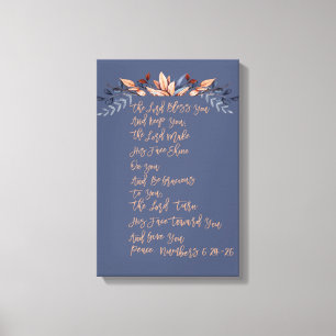 Möge der Herr euch segnen und euch Behalten haben Leinwanddruck