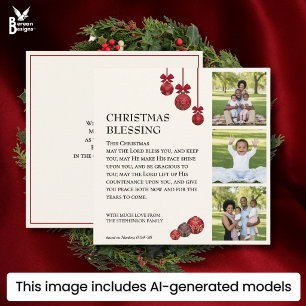 MÖGE DER HERR SIE SEGNEN Familienfoto Weihnachten