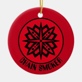 Möge der Kurs bei Ihnen sein, Kettenraucher Keramik Ornament