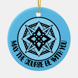 Möge der Kurs bei Ihnen sein, Merry Disk-Mas Keram Keramik Ornament