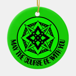 Möge der Kurs bei Ihnen sein, Merry Disk-Mas Keram Keramik Ornament