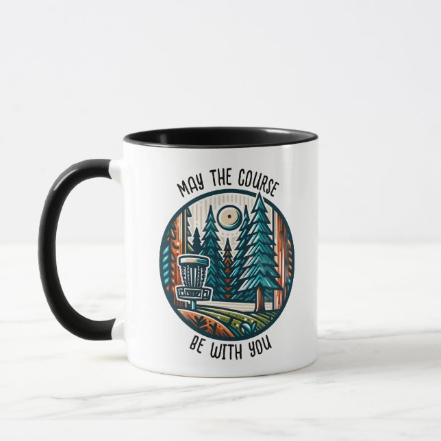 Möge der Kurs mit dir sein Disc Golf  Tasse (Links)