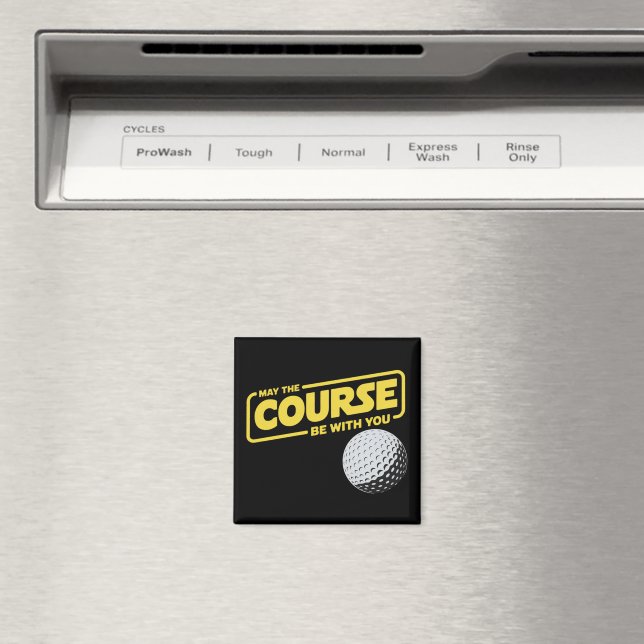 Möge der Kurs mit dir sein Lustiger Golf Golfsport Magnet (In Situ (Geschirrspüler))