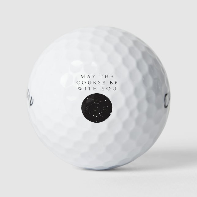 'Möge der Platz mit dir sein' Humor Sci-Fi-Fans Golfball (Vorderseite)