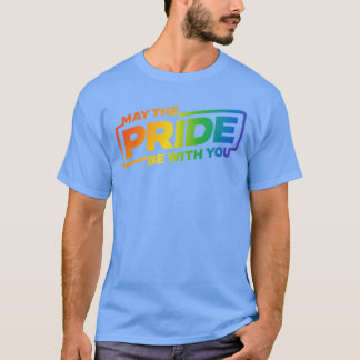Möge der Stolz mit dir sein LGBT-Regenbogengeschen T-Shirt