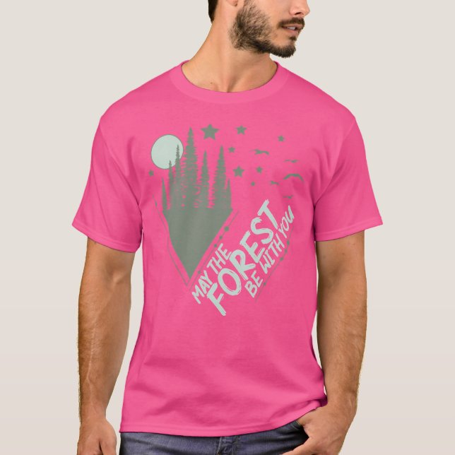 Möge der Wald bei dir sein Baseballschläfchen T-Shirt (Vorderseite)