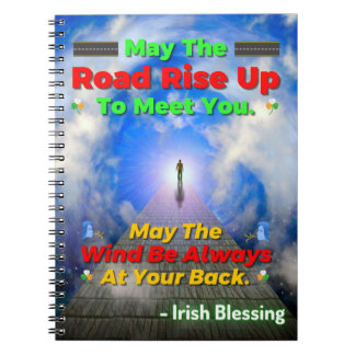 Möge der Weg aufsteigen, um dich zu treffen. Mai D Notizblock