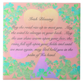 "Möge der Weg nach oben..."Irish Segen. Fliese