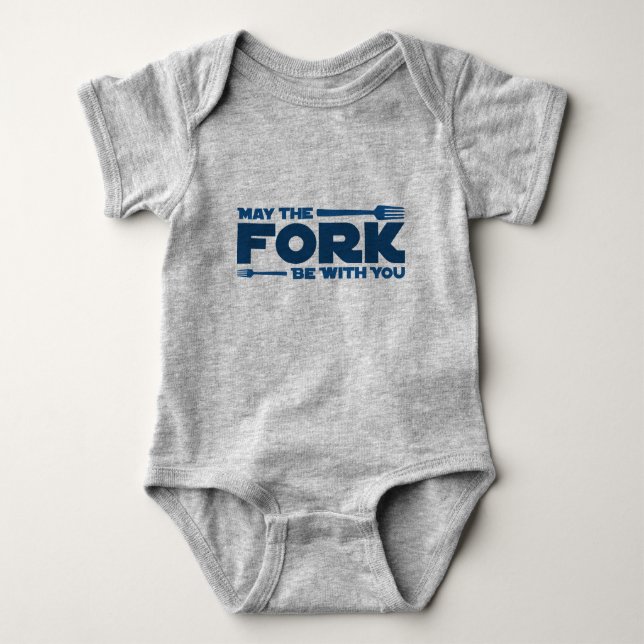 Möge die Gabel bei dir sein Baby Strampler (Vorderseite)