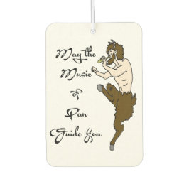 Möge die Musik des Pan-Guides Sie Autolufterfrischer