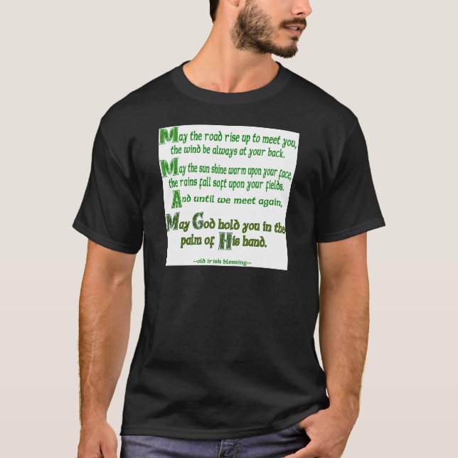 Möge die Straße aufsteigen, um dich zu treffen T-Shirt (Vorderseite)