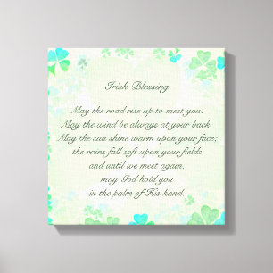 "Möge die Straße steigen..." Irish Bless Antique Leinwanddruck