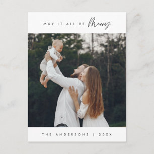 Möge es alles ein frohes Weihnachts-Foto sein Postkarte