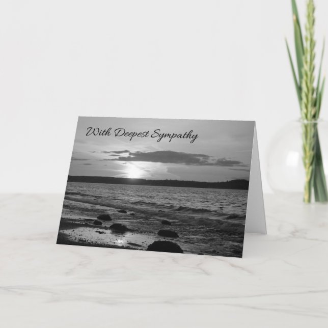 Möge Gott dein Herz heilen...Beileid Karte (Vorderseite)