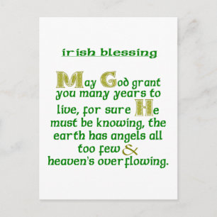 Möge Gott dir viele Jahre geben Postkarte