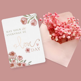 Möge Ihr Alltag Liebe Day Valentine Day Card sein Folien Feiertagskarte