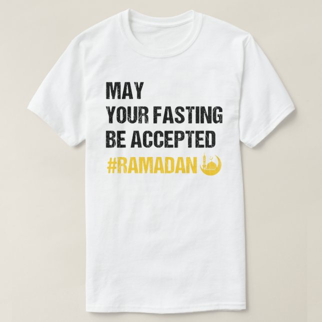 Möge Ihr Fasting akzeptiert werden - Ramadan Mubar T-Shirt (Design vorne)