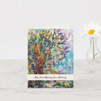 Möge ihr Gedächtnis ein Segen sein Karte