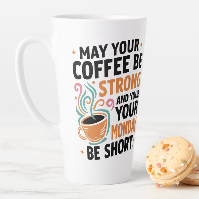 Möge Ihr Kaffee stark sein - Koffeingeschenk Milchtasse (Beispiel)