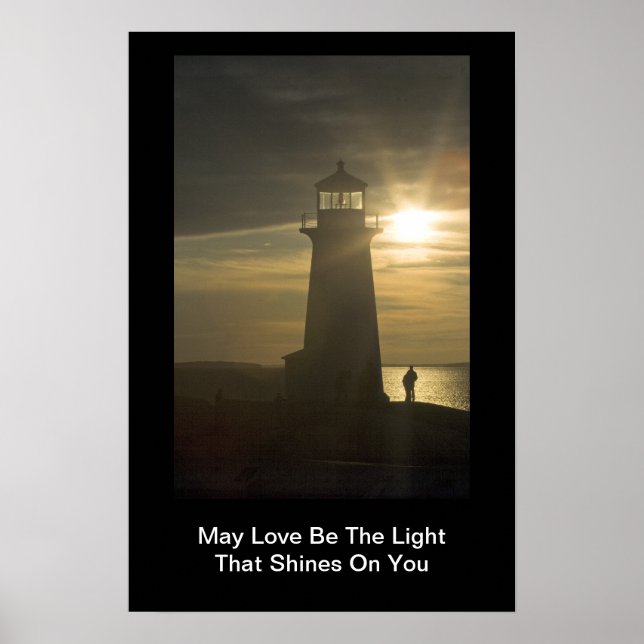 Möge Liebe das Licht sein... II Druck Poster (Vorne)
