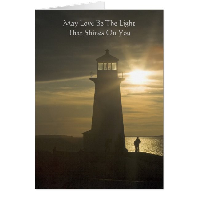 Möge Liebe das Licht sein... Karte (Vorne)