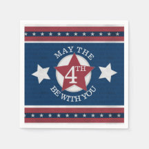 Möge sein 4. mit Ihnen Paper Napkin
