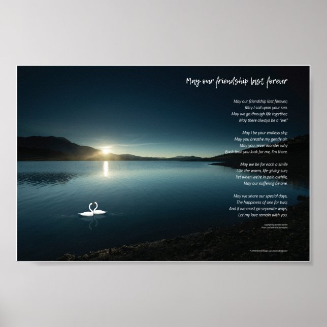 Möge unsere Freundschaft für immer bestehen bleibe Poster (Vorne)