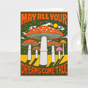 Mögen alle Ihre Träume wahr werden Letterpress-Kar Karte