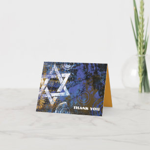 Mogen David Circular Star geklappt Danke Karte