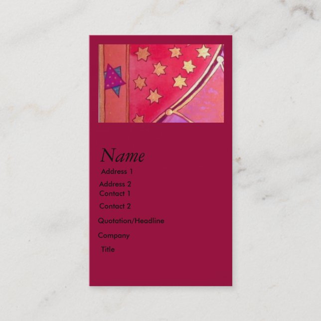 Mogen David Visitenkarte (Vorderseite)